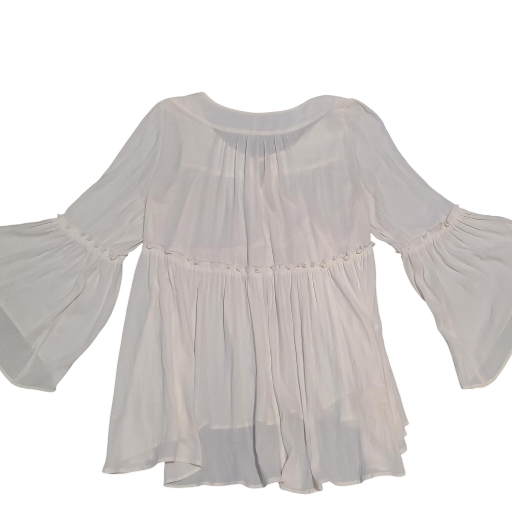 FREE PEOPLE bell sleeve blouse M - Picture 8 of 9